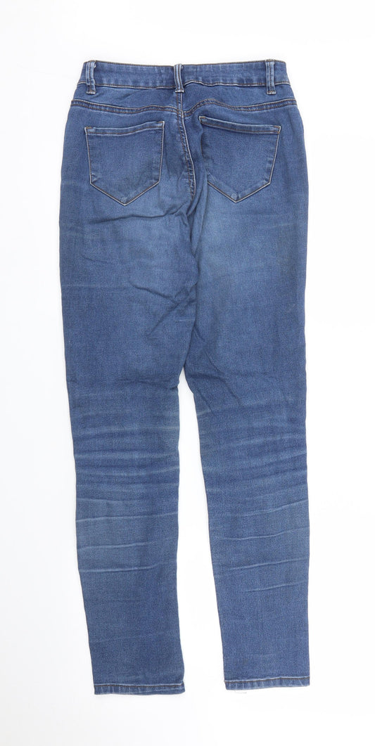 Peacocks Womens Blue Denim Skinny Jeans Size 8 L27 in
