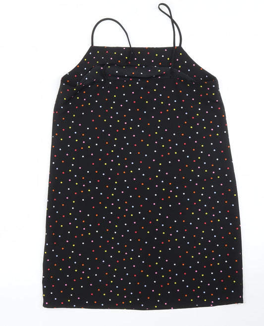 Topshop Womens Black Polka Dot Camisole Blouse Size 6