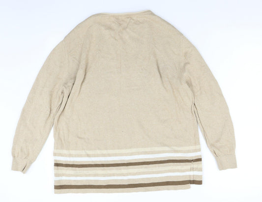 Principles Womens Beige Knit Pullover Jumper Size 14
