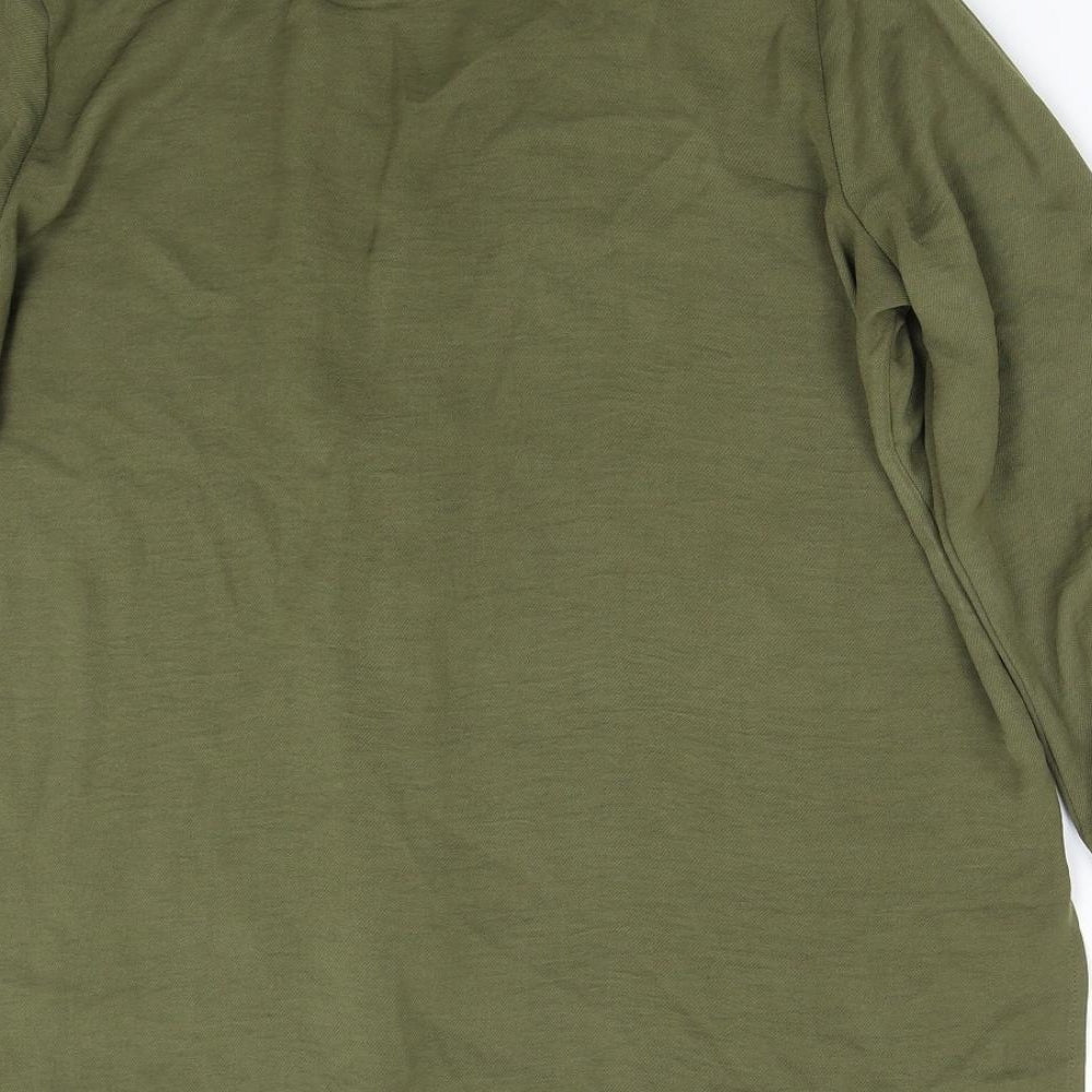 Matalan Womens Green Basic Button-Up Size 12