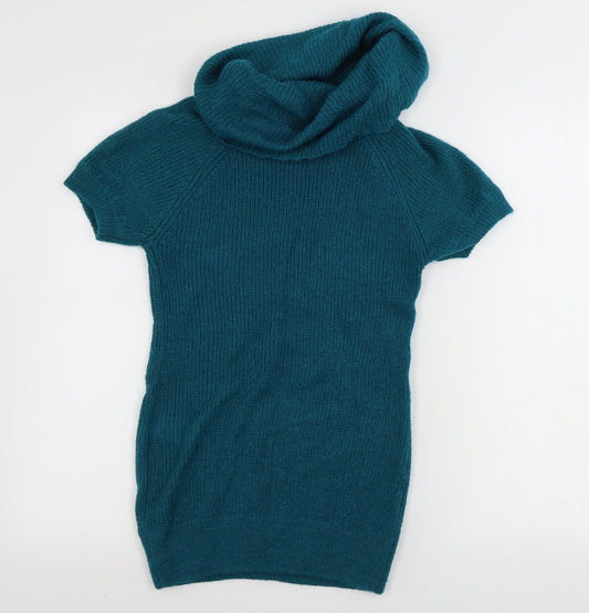 H&M Womens Green Pullover Jumper Size 10