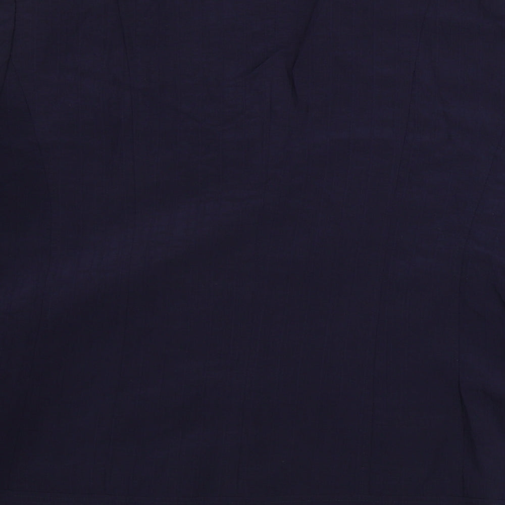 Oscar B Womens Blue Jacket Blazer Size 14