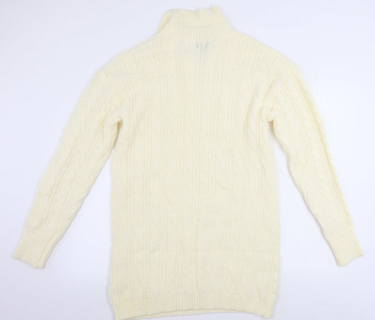 PRETTYLITTLETHING Womens Ivory Pullover Jumper Size S