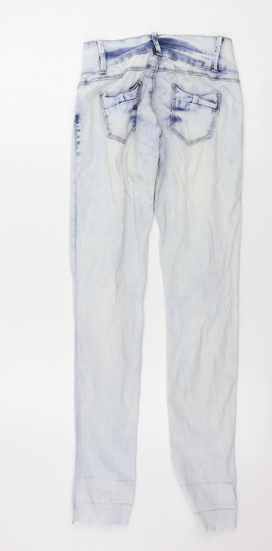 Preworn Womens Blue Skinny Jeans Size S L28 in