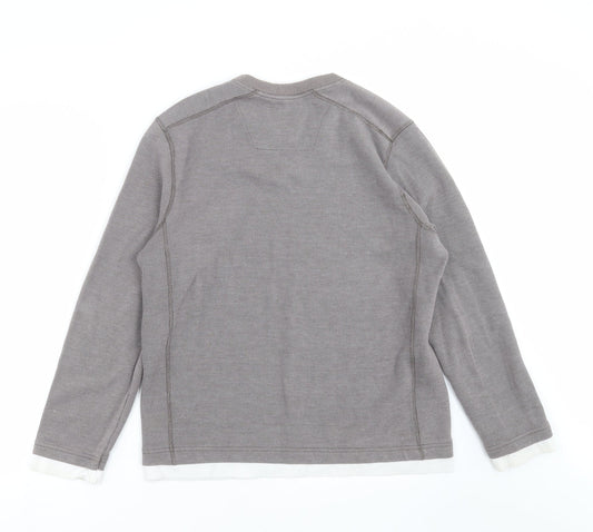 Simon Clark Mens Grey Pullover Jumper Size M