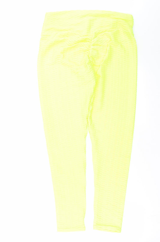 Preworn Womens Yellow Leggings Size 2XL L28 in