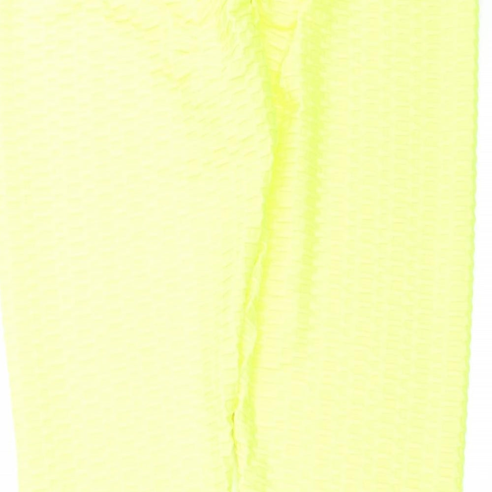 Preworn Womens Yellow Leggings Size 2XL L28 in