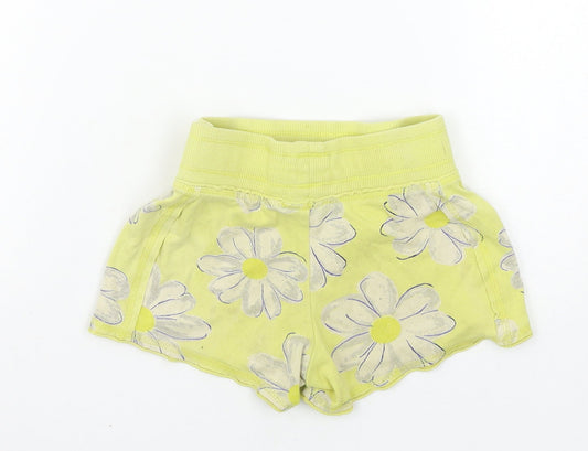 NEXT Boys White Floral Sweat Shorts Size 6 Years
