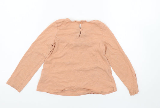 NEXT Girls Pink Basic T-Shirt Size 5-6 Years