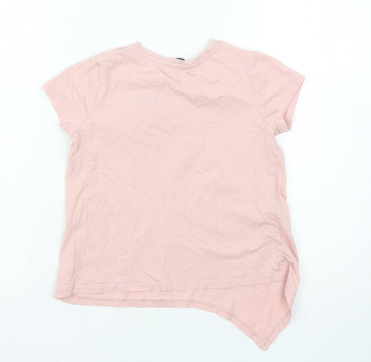 George Girls Pink Basic T-Shirt Size 7-8 Years