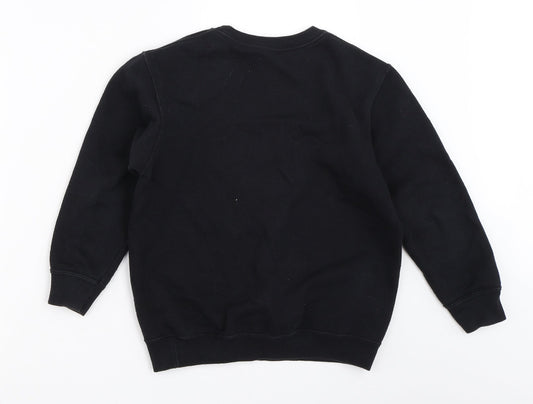 Fruit of the Loom Boys Black Pullover Sweatshirt Size 7-8 Years