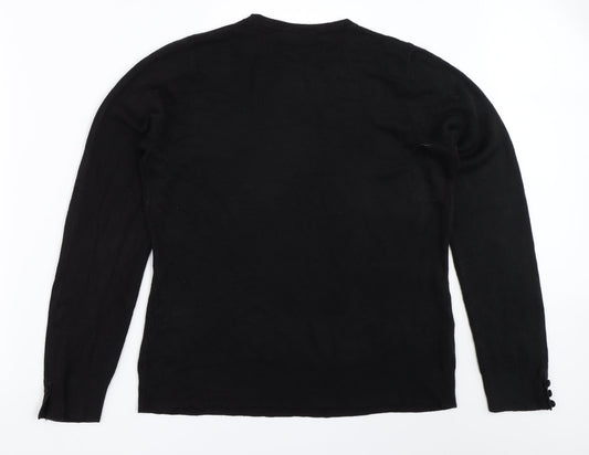 BHS Womens Black Pullover Jumper Size 16