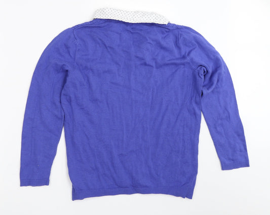 Bonmarché Womens Blue Pullover Jumper Size 12