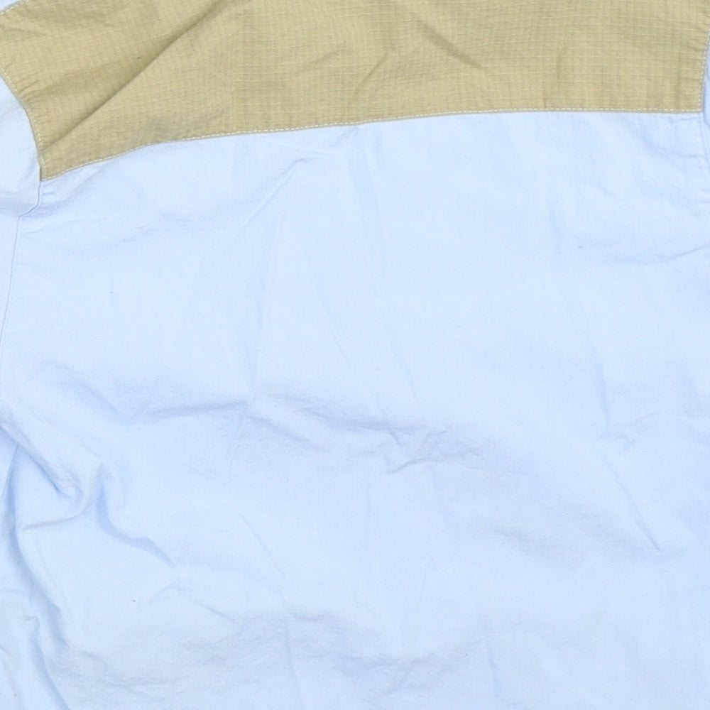 Ice Blue Boys Blue Basic Button-Up Size 3-4 Years