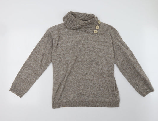 Preworn Womens Beige Pullover Sweatshirt Size M