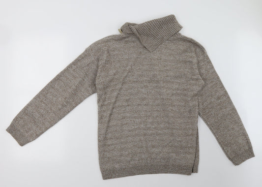 Preworn Womens Beige Pullover Sweatshirt Size M