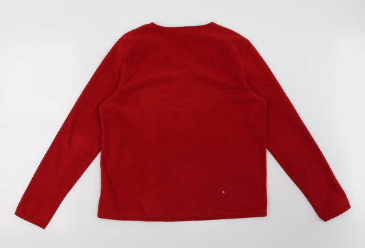 Old Navy Womens Red Pullover Sweatshirt Size M