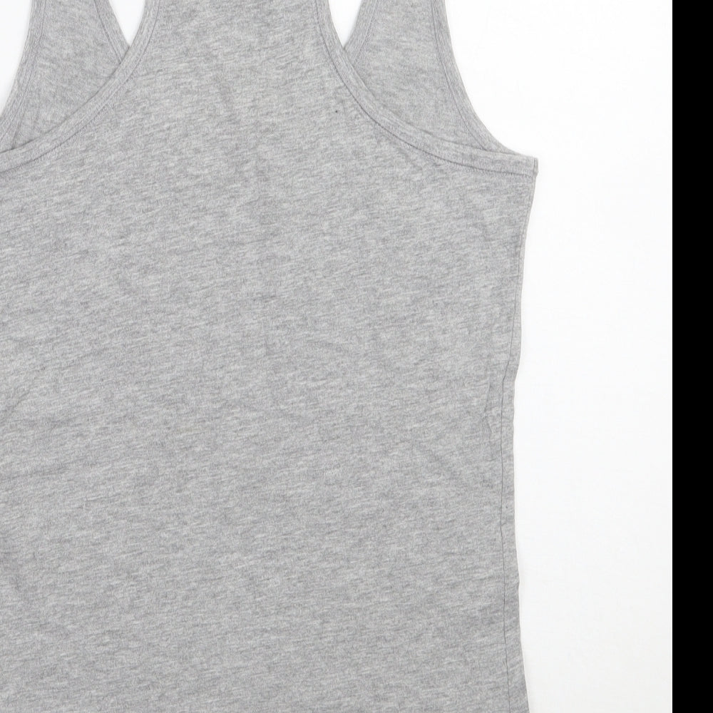 Newlook Womens Grey Basic Tank Size M