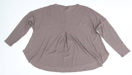 NEXT Womens Brown Basic Blouse Size 14