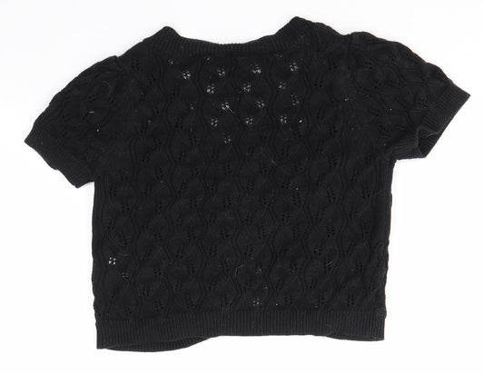 Dorothy Perkins Womens Black Cardigan Jumper Size 8