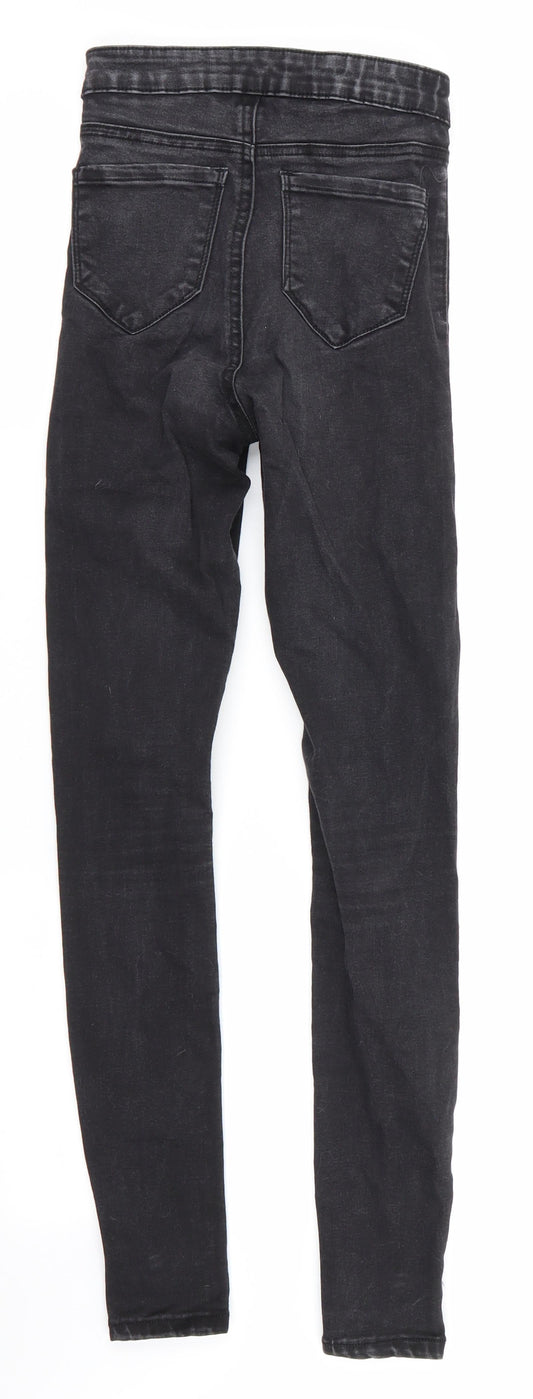 Denim Co Womens Black Skinny Jeans Size 4 L28 in