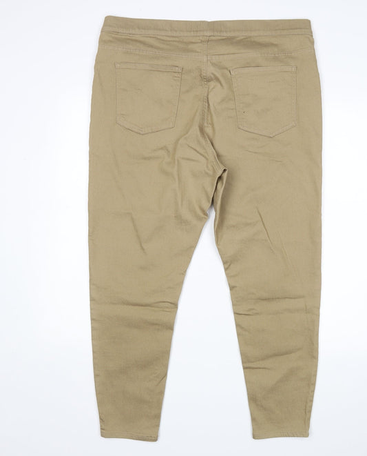 Preworn Womens Beige Jegging Jeans Size 38 in L26 in