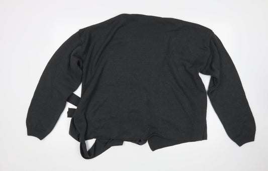 In the Style Womens Grey Cardigan Jumper Size 10