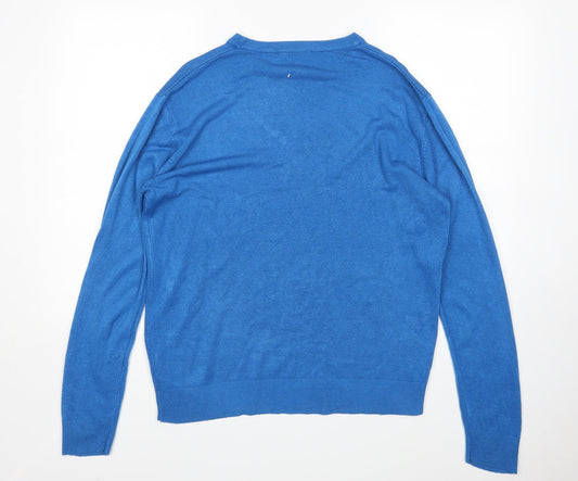 Cedar Wood State Womens Blue Pullover Jumper Size L