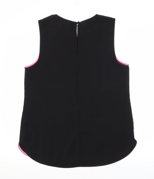 H&M Womens Black Basic Blouse Size 14