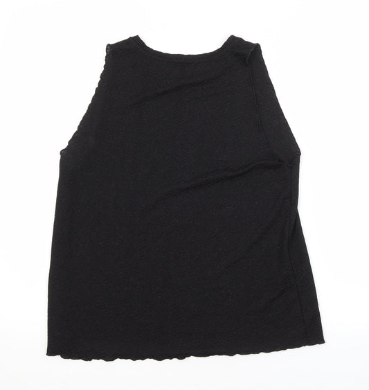 Zara Womens Black Basic Blouse Size S