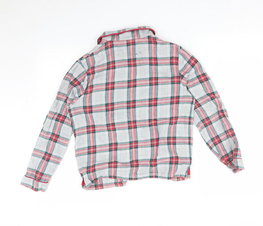 M&S Girls Multicoloured Check Pyjama Top Size 11-12 Years