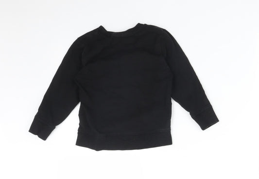 NEXT Girls Black Pullover Sweatshirt Size 2-3 Years - HERO