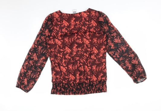 VERO MODA Womens Multicoloured Floral Basic T-Shirt Size S