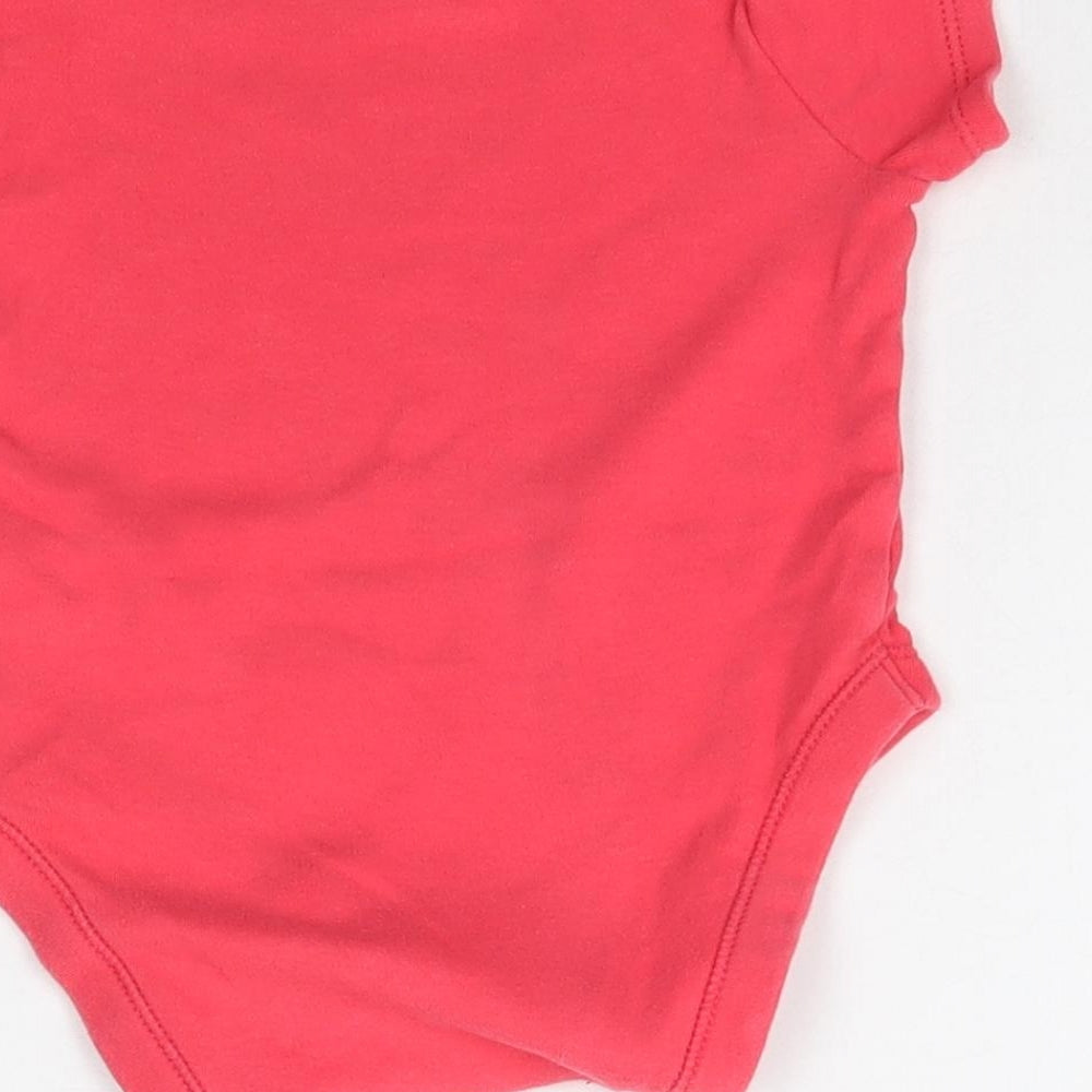 George Girls Pink Babygrow One-Piece Size 6-9 Months - The best time is family time Rainbow