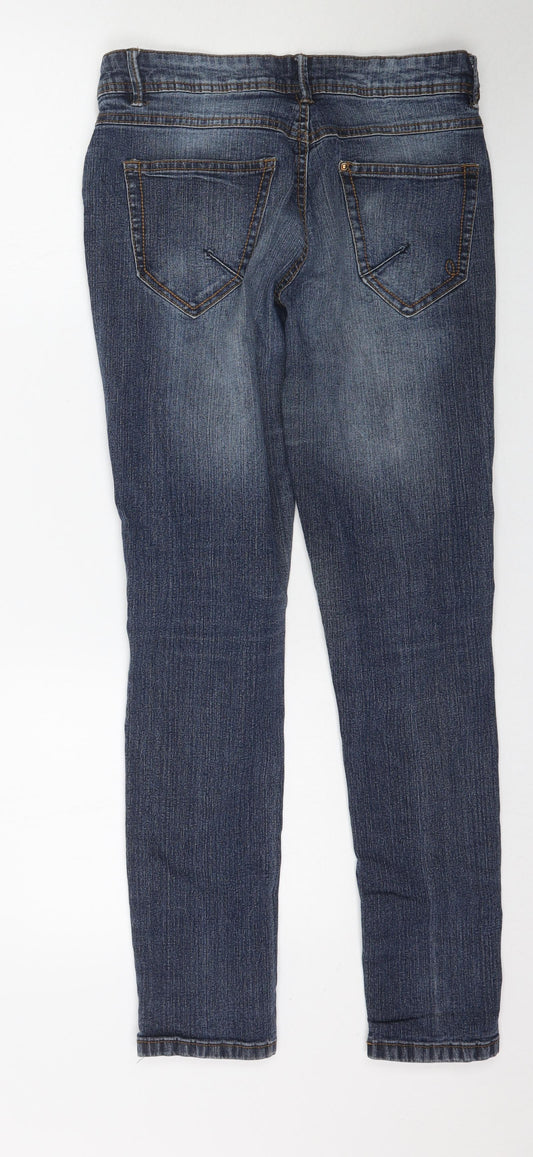 Yessica Womens Blue Denim Skinny Jeans Size 6 L29 in