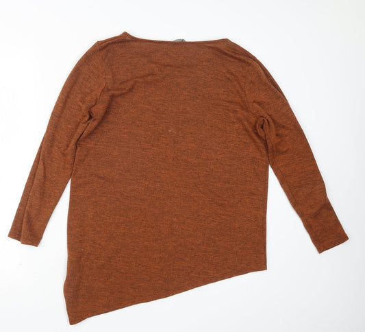 Peacocks Womens Orange Pullover Jumper Size 12
