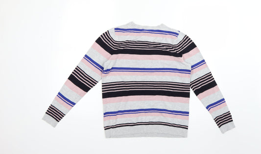 Dorothy Perkins Womens Multicoloured Striped Pullover Jumper Size 12
