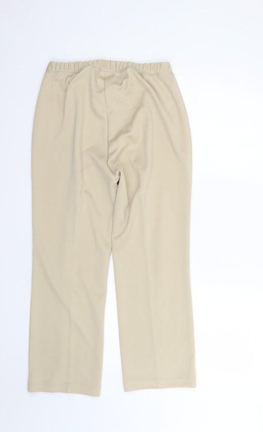 Damart Womens Beige Trousers Size 14 L24 in