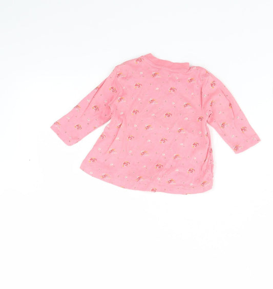 NEXT Girls Pink Basic Blouse Size 0-3 Months