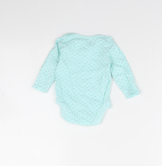 TU Girls Blue Striped Babygrow One-Piece Size 0-3 Months