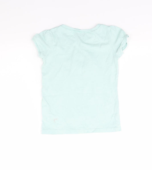 Gap Girls Green Basic T-Shirt Size 5 Years