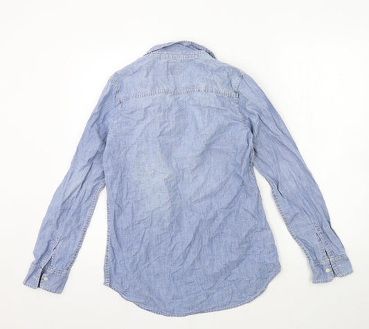 Gap Mens Blue Denim Button-Up Size XS