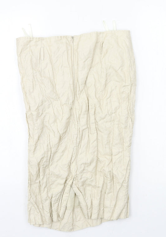 La Ligna Womens Beige Straight & Pencil Skirt Size 10