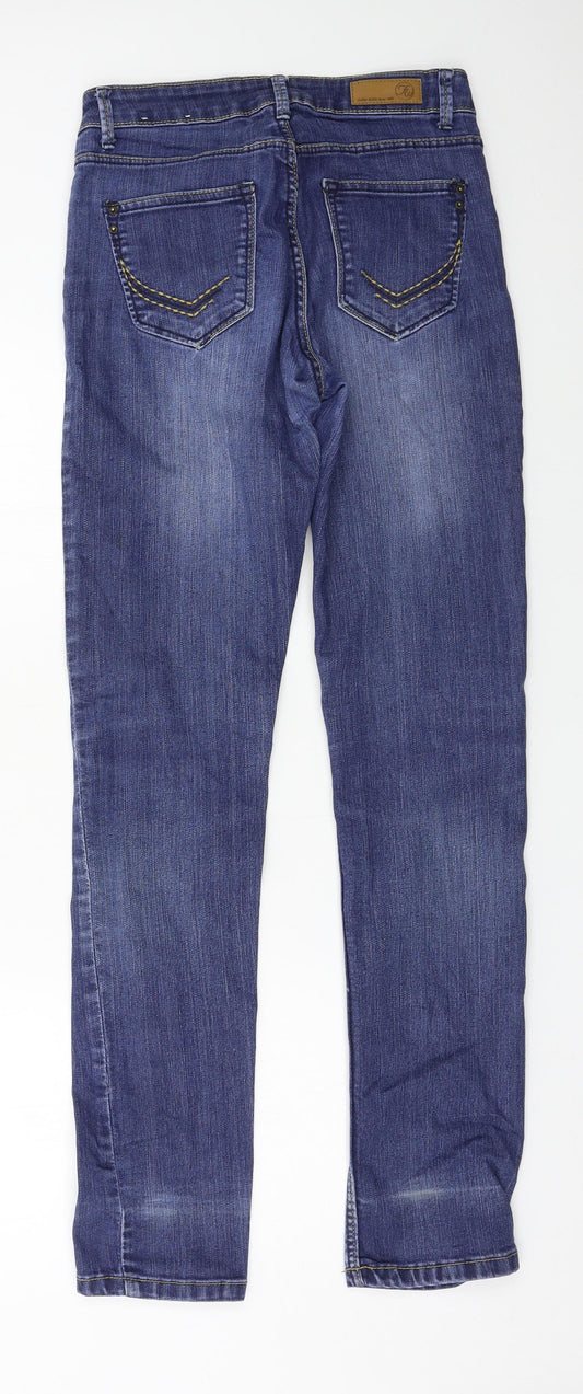 Flash Jeans Womens Blue Denim Straight Jeans Size 34 in L31 in
