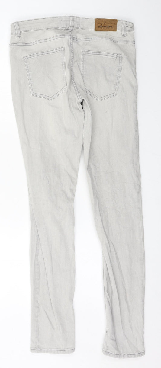 Lindex Womens Grey Denim Skinny Jeans Size 30 in L32 in