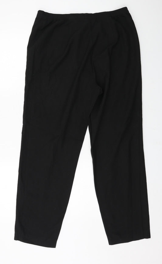 Debenhams Womens Black Trousers Size 14 L28 in