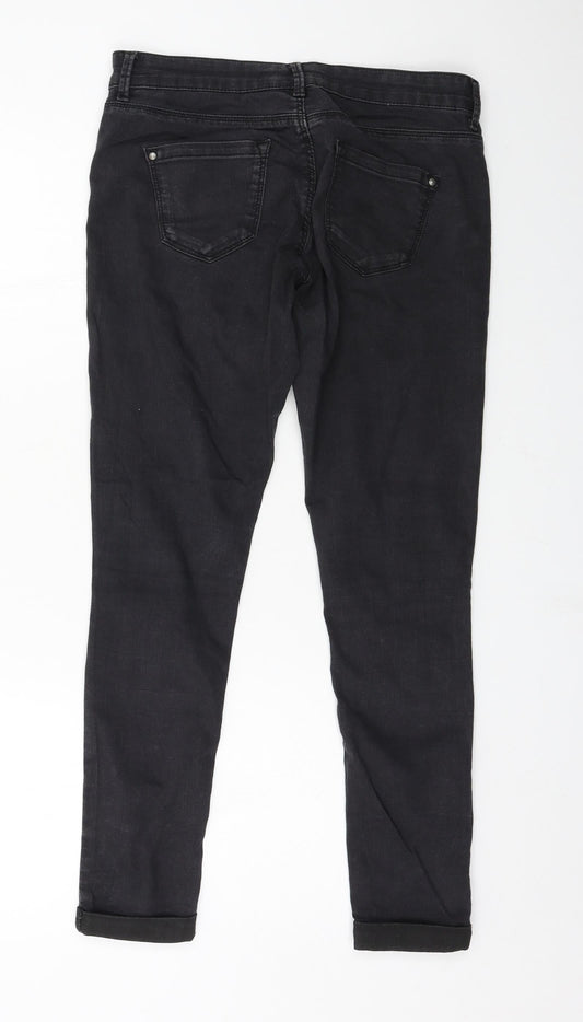 Topshop Womens Grey Denim Skinny Jeans Size 30 in L28 in