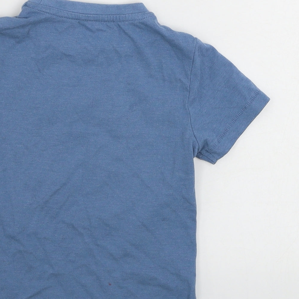 Marks and Spencer Boys Blue Basic T-Shirt Size 2 Years