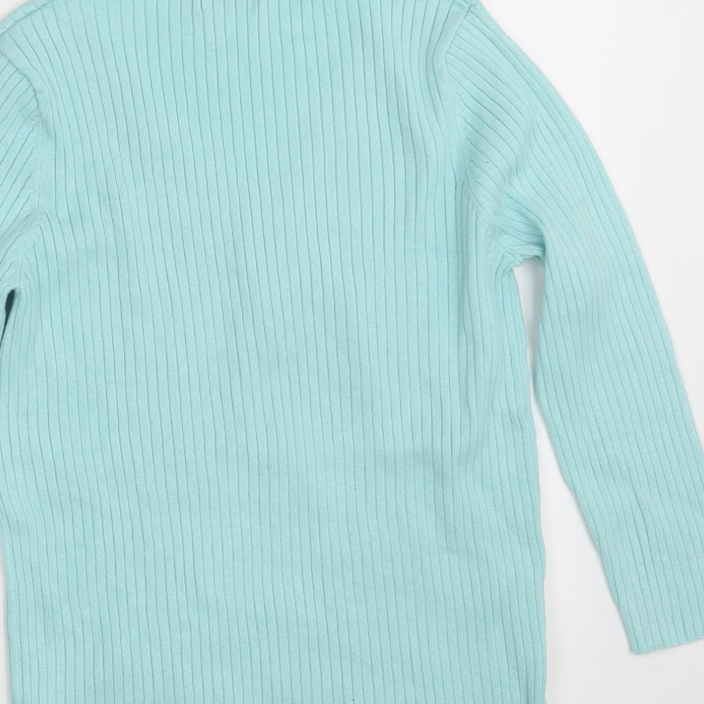 M & Co. Womens Blue Pullover Jumper Size 14