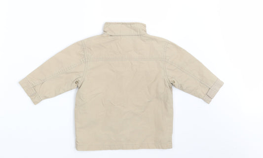 Chevognon Boys Beige Jacket Size 12 Months